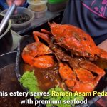 Ramen Asam Pedas with premium seafood - Tanjak Sonsang Asam Pedas, Melaka