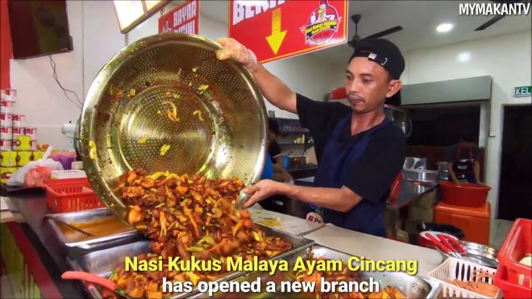 24 Hours Nasi Kukus Ayam Cincang Malaya at Kajang - MyMakanTV
